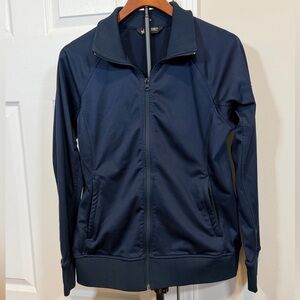 The North Face Navy Knit Jacket, large